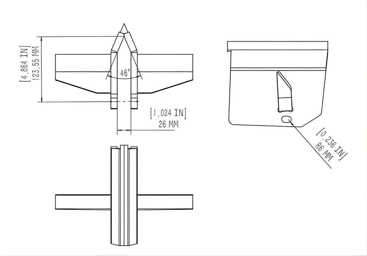 Boss Industrial 4-Way Cross Wedge CW-G
