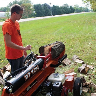 Brave Tow Behind Log Splitter 37-Ton Vertical/Horizontal Portable Gas with Honda GX270