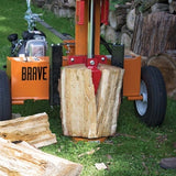 Brave Tow Behind Log Splitter 24-Ton Vertical/Horizontal Portable Gas with Honda GC160