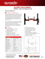 Olympic Equipment 15,000 lb Open-Front 4-Post Alignment Lift 4PHDXLA-15