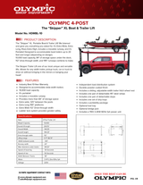 Olympic Equipment Extra-Wide Portable Boat & Trailer Storage 4-Post Lift HDMBL-10