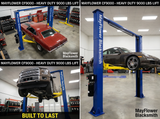 Mayflower Blacksmith Heavy Duty Clear Floor Two Post Lift Car lift CF 9000 lbs