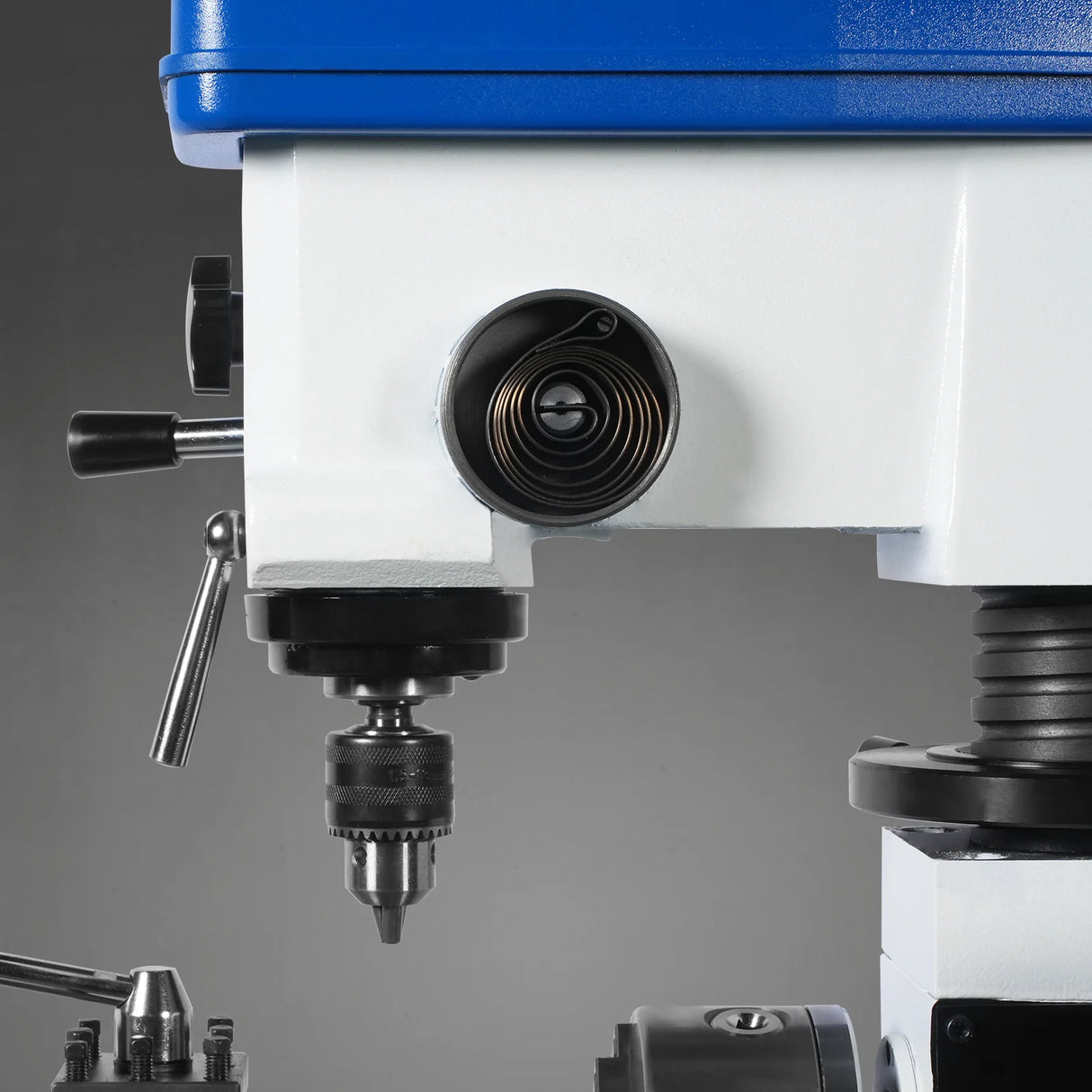 MechMaxx 1 HP 16''x16'' Multi-Function Metal Lathe Milling Machine Head for Metalworking Lathe, Drilling, and Milling Operations with Powerful Motor, Perfect for DIY, Workshops, and Professional Combination Metalworking Projects without Stand CLM1620