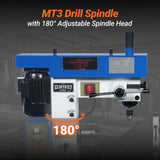 MechMaxx 1 HP 16''x32'' Multi-Function Metal Lathe Milling Machine Head for Metalworking – Lathe, Drilling, and Milling Operations with Powerful Motor, Perfect for DIY, Workshops, and Professional Metalworking Projects without Stand CLM1632