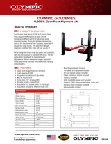 Olympic Equipment 11,000 lb Open-Front 4-Post Alignment Lift 4PHDXLA-11