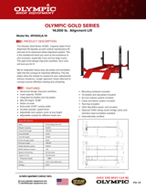 Olympic Equipment 14,000 lb 4-Post Alignment Lift 4PHDXLA-14
