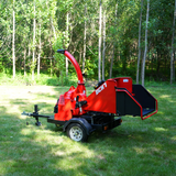 MechMaxx HONDA GX690 22HP 688cc Twin Cylinder Gasoline Engine Powered 7" Hydraulic Feeding Wood Chipper,  DCH7