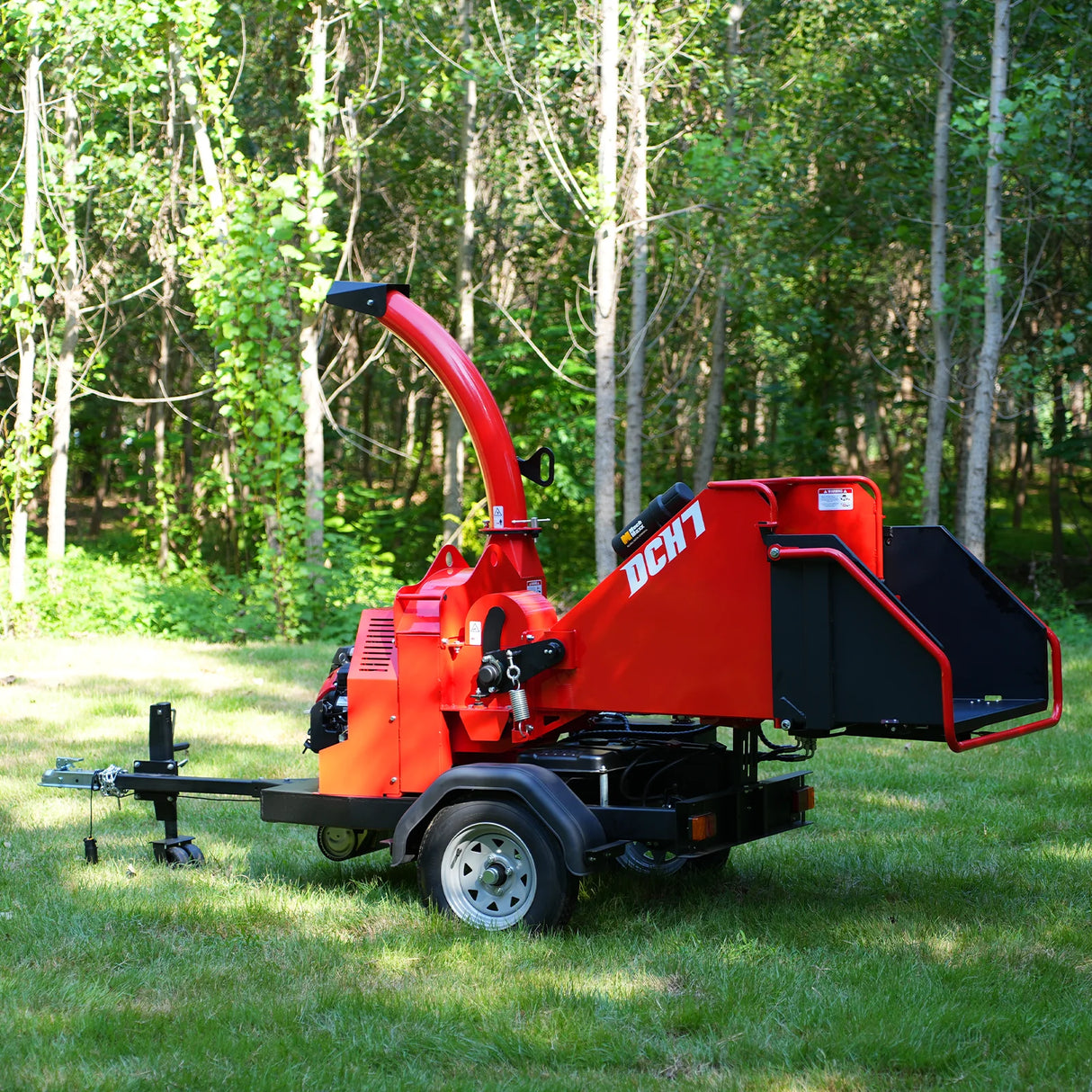 MechMaxx HONDA GX690 22HP 688cc Twin Cylinder Gasoline Engine Powered 7" Hydraulic Feeding Wood Chipper,  DCH7