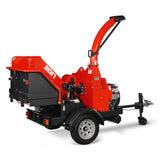MechMaxx 25hp 750cc Twin Cylinder ZONSEN Petrol Engine 7" Hydraulic Feeding Wood Chipper,  DCH7