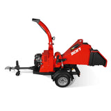 MechMaxx 25hp 750cc Twin Cylinder ZONSEN Petrol Engine 7" Hydraulic Feeding Wood Chipper,  DCH7