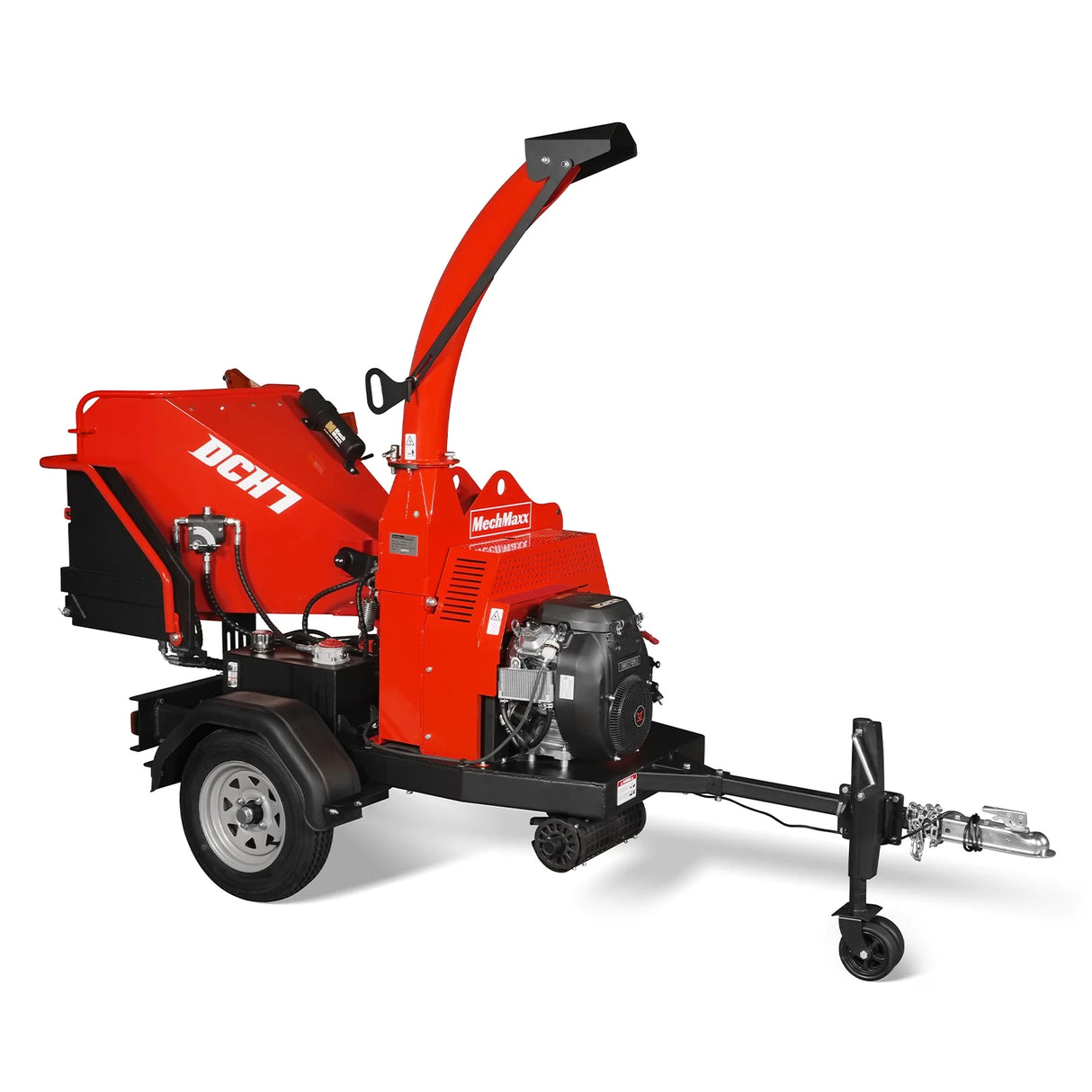 MechMaxx 25hp 750cc Twin Cylinder ZONSEN Petrol Engine 7" Hydraulic Feeding Wood Chipper,  DCH7