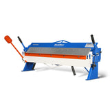 MechMaxx 48" Manual Pan and Box Brake - 16 Gauge Mild Steel Capacity, 135° Bending Angle, 16 Precision Fingers, Durable Construction for Accurate Bends"