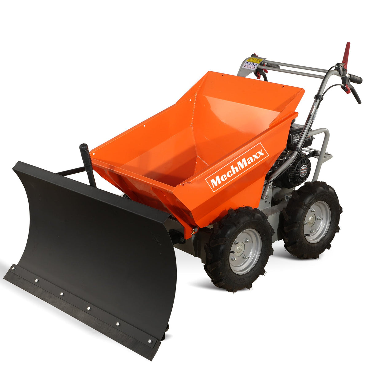 MechMaxx 660lbs Capacity 7HP Gas Powered Wheelbarrow Cart with Snow Shovel , T30