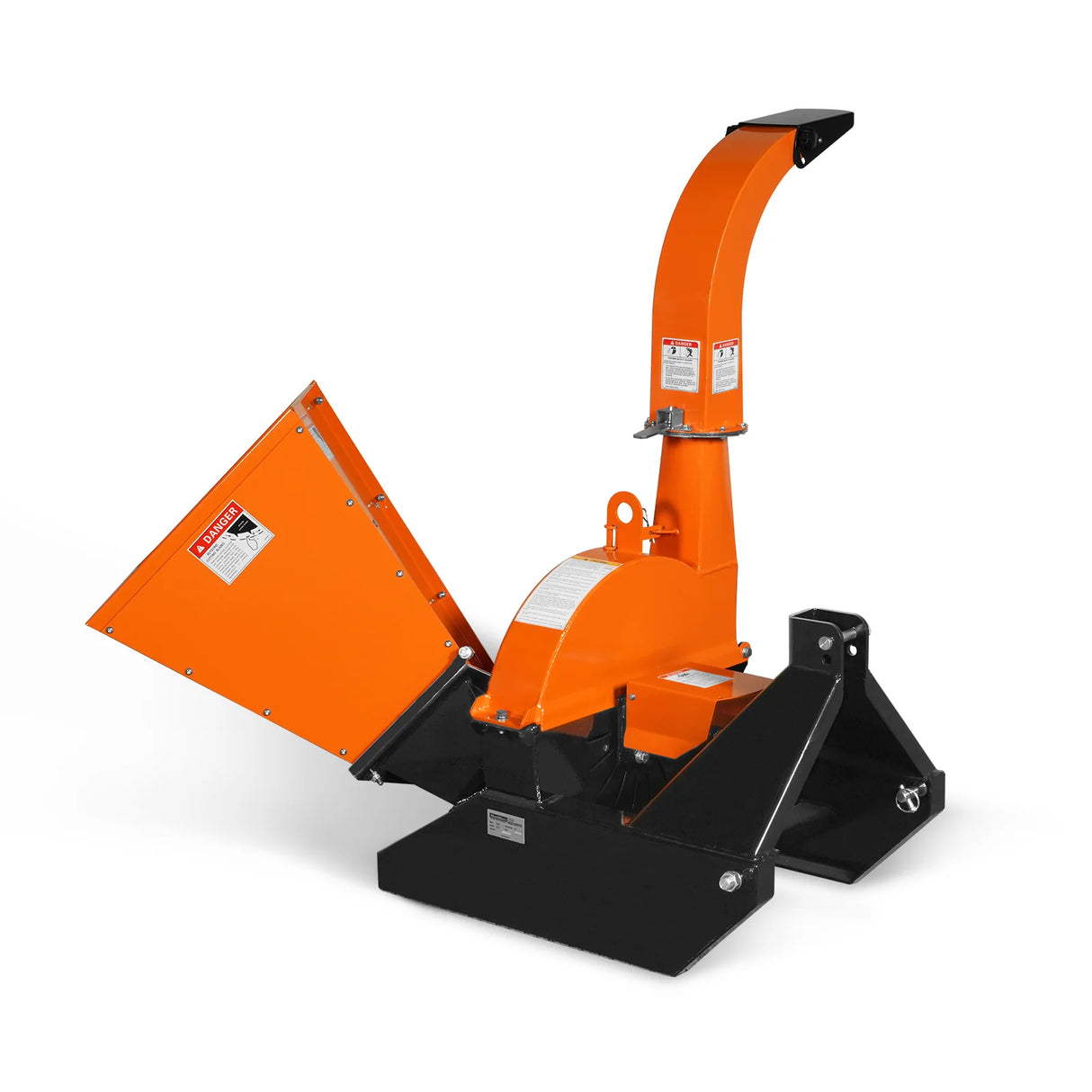 MechMaxx 3-Point PTO Stump Grinder & Wood Chipper Bundle – Orange