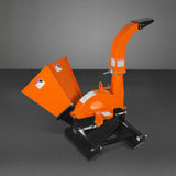 MechMaxx 3-Point PTO Stump Grinder & Wood Chipper Bundle – Orange