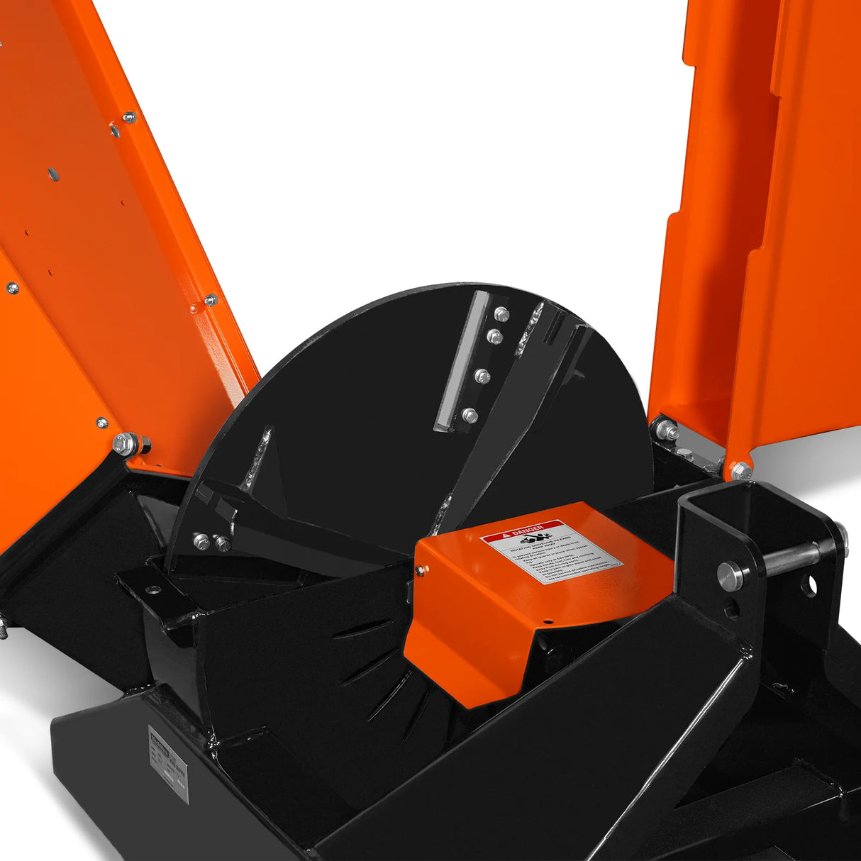 MechMaxx 3-Point PTO Stump Grinder & Wood Chipper Bundle – Orange