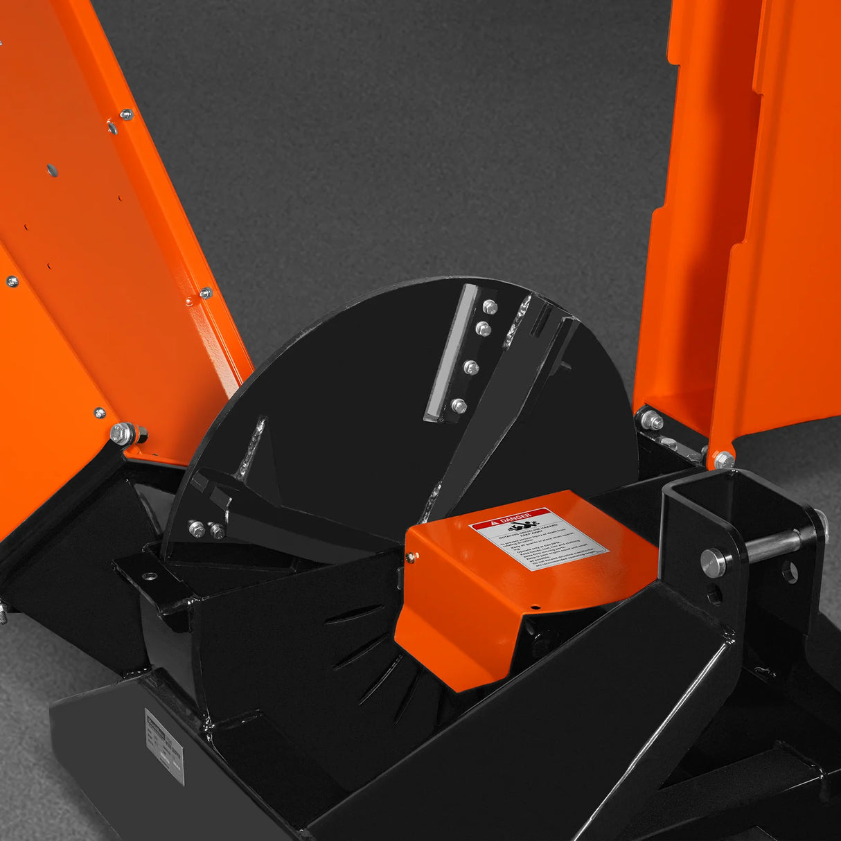 MechMaxx 3-Point PTO Stump Grinder & Wood Chipper Bundle – Orange