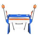 MechMaxx 48” Manual Pan and Box Brake - Heavy Duty, Durable Construction, 12 Gauge Mild Steel, 135° Bending Angle, Individual Bending Fingers" PB4812