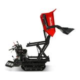 MechMaxx 1100lbs Capacity E-Start 10HP 302cc Gas Engine Tracked Dumper Hydraulic Tipping and Lifting with Front Shovel ,  D50HTFL