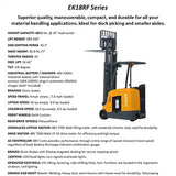 Stand-up Rider Forklift | 4000 lbs Capacity | Raised Height 216'' | EKKO EK18RF