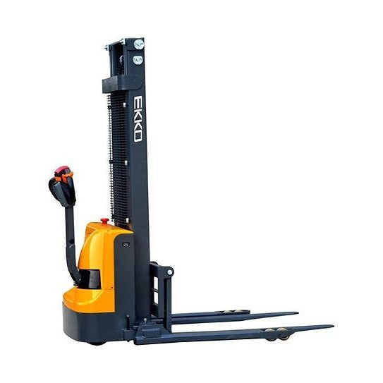 Electric Straddle Stacker | 3000 lbs Capacity | Lift Height 145.67'' | EKKO EB12EA