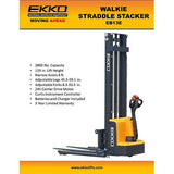 Electric Straddle Stacker | 2800 lbs Capacity | Lift Height 119'' | EKKO EB13E