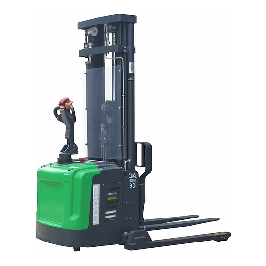 Electric Straddle Stacker | 4400 lbs Capacity | Lift Height 189'' | EKKO EB16EAS-189LI