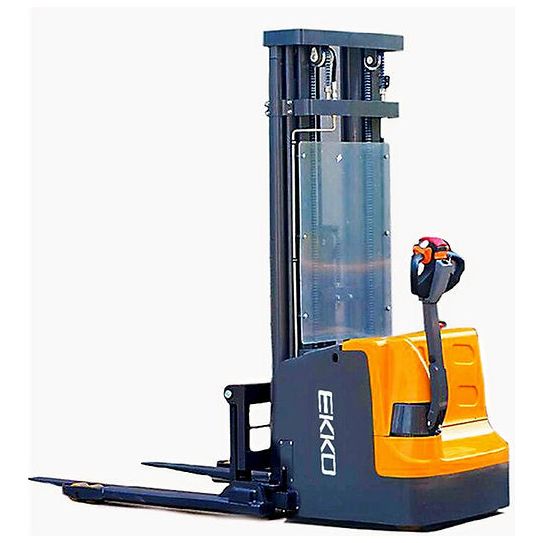 Electric Straddle Stacker | 4000 lbs Capacity | Lift Height 138'' | EKKO EB18E