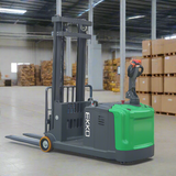 Electric Counterbalanced Walkie Stacker | Lithium | 3300 lbs. |Lift Height 130''| EKKO EK14-130LI