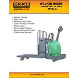 Pallet Jack | Electric Rider | 6600 lbs Capacity | EKKO EP30A-Li