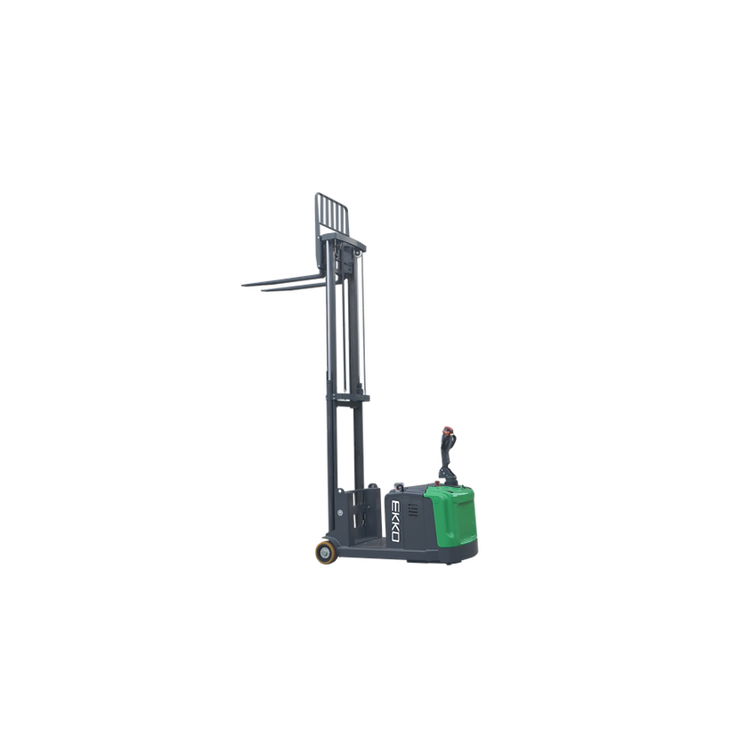Counterbalanced Walkie Stacker | 3300 lbs Capacity | Raised Height 130'' | EKKO EK14S-130LI