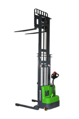 EKKO Lithium Straddle Stacker 3000 lb. Capacity 118" Height, Side Shift EB14CS-118Li