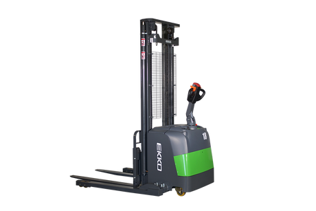 EKKO Lithium Straddle Stacker 4000 lb Capacity 145" Lift EB18C-145LI