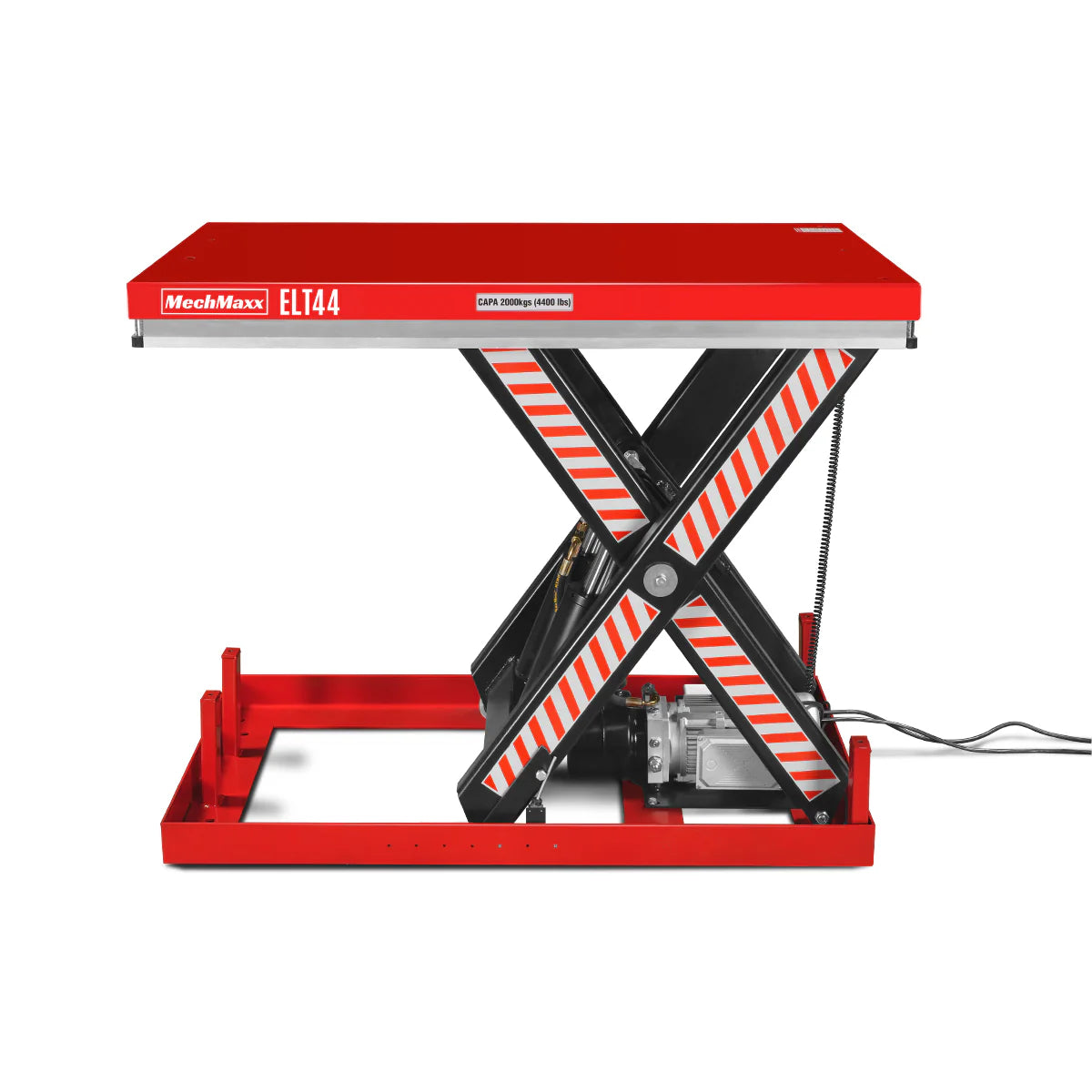 4400lbs Capacity Stationary Powered Hydraulic Lift Table,  51.2" x 33.5" Platform,  41.3" Lift Height,  UL Certified Motor,  ELT44