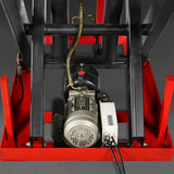 4400 lb Capacity Stationary Electric Hydraulic Double Scissor Lift Table - 63" x 39.4" Platform,  70.1" Lift Height,  UL Certified Motor,  ELTD44L