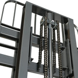 2640lbs Electric Straddle Stacker,  118" Lift,  Adjustable Legs & Forks,  F26-118SLA
