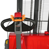 2640lbs Electric Straddle Stacker, 138" Lift,  Adjustable Legs & Forks,  F26-138SLA