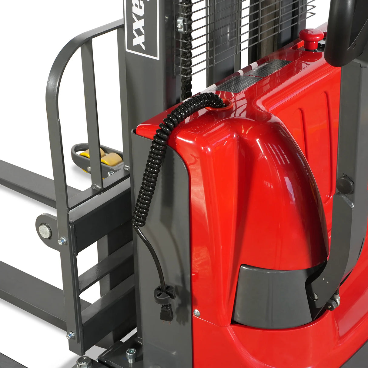 2640lbs Lithium-ion Electric Straddle Stacker,  118" Lift,  Adjustable Legs & Forks,  F26-118S