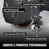 4400lbs Lithium-ion Electric Pallet Jack,  45"x27" Fork,  48V 50Ah Battery,  Walkie Type Truck,  EPT44