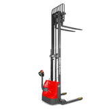 2640lbs Lithium-ion Electric Straddle Stacker,  118" Lift,  Adjustable Legs & Forks,  F26-118S