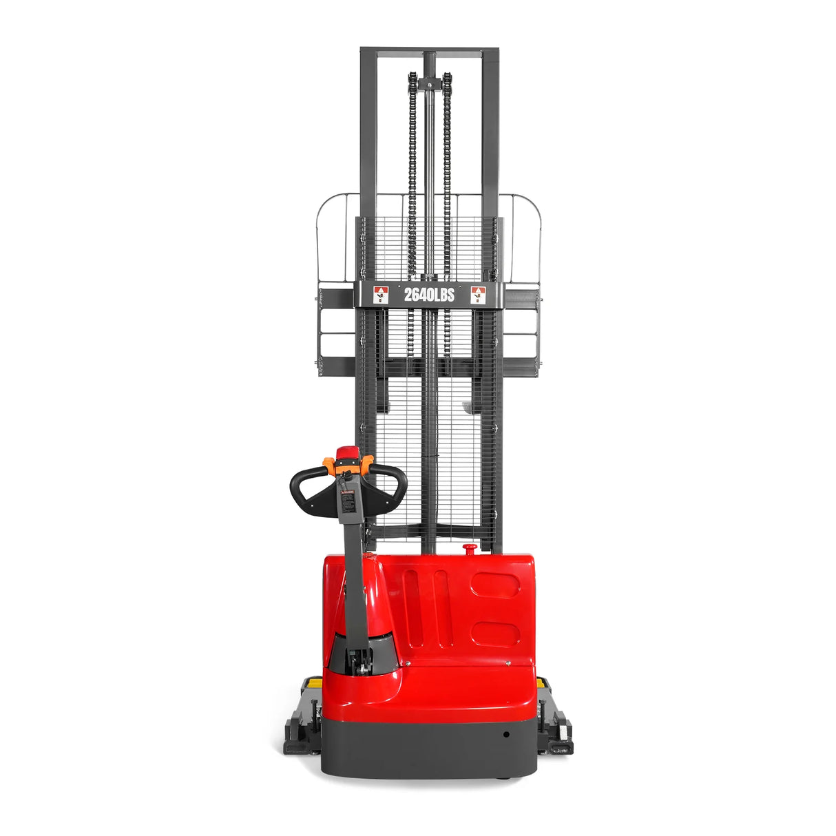 2640lbs Electric Straddle Stacker,  118" Lift,  Adjustable Legs & Forks,  F26-118SLA