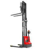 2640lbs Electric Straddle Stacker, 138" Lift,  Adjustable Legs & Forks,  F26-138SLA