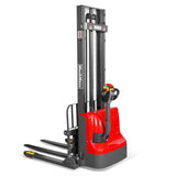 2640lbs Lithium-ion Electric Straddle Stacker,  138" Lift,  Adjustable Legs & Forks,  F26-138S