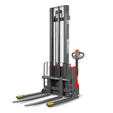 2640lbs Lithium-ion Electric Straddle Stacker,  138" Lift,  Adjustable Legs & Forks,  F26-138S
