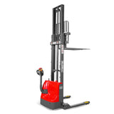 2640lbs Lithium-ion Electric Straddle Stacker,  138" Lift,  Adjustable Legs & Forks,  F26-138S