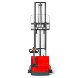 2640lbs Lithium-ion Electric Straddle Stacker,  138" Lift,  Adjustable Legs & Forks,  F26-138S