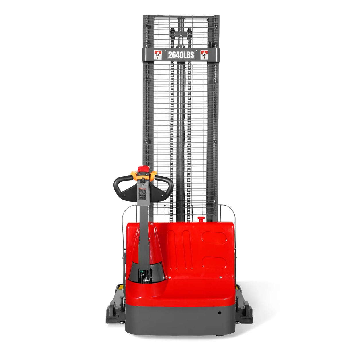2640lbs Electric Straddle Stacker, 138" Lift,  Adjustable Legs & Forks,  F26-138SLA