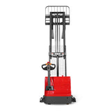 2640lbs Electric Straddle Stacker,  98" Lift,  Adjustable Legs & Forks,  F26-98SLA