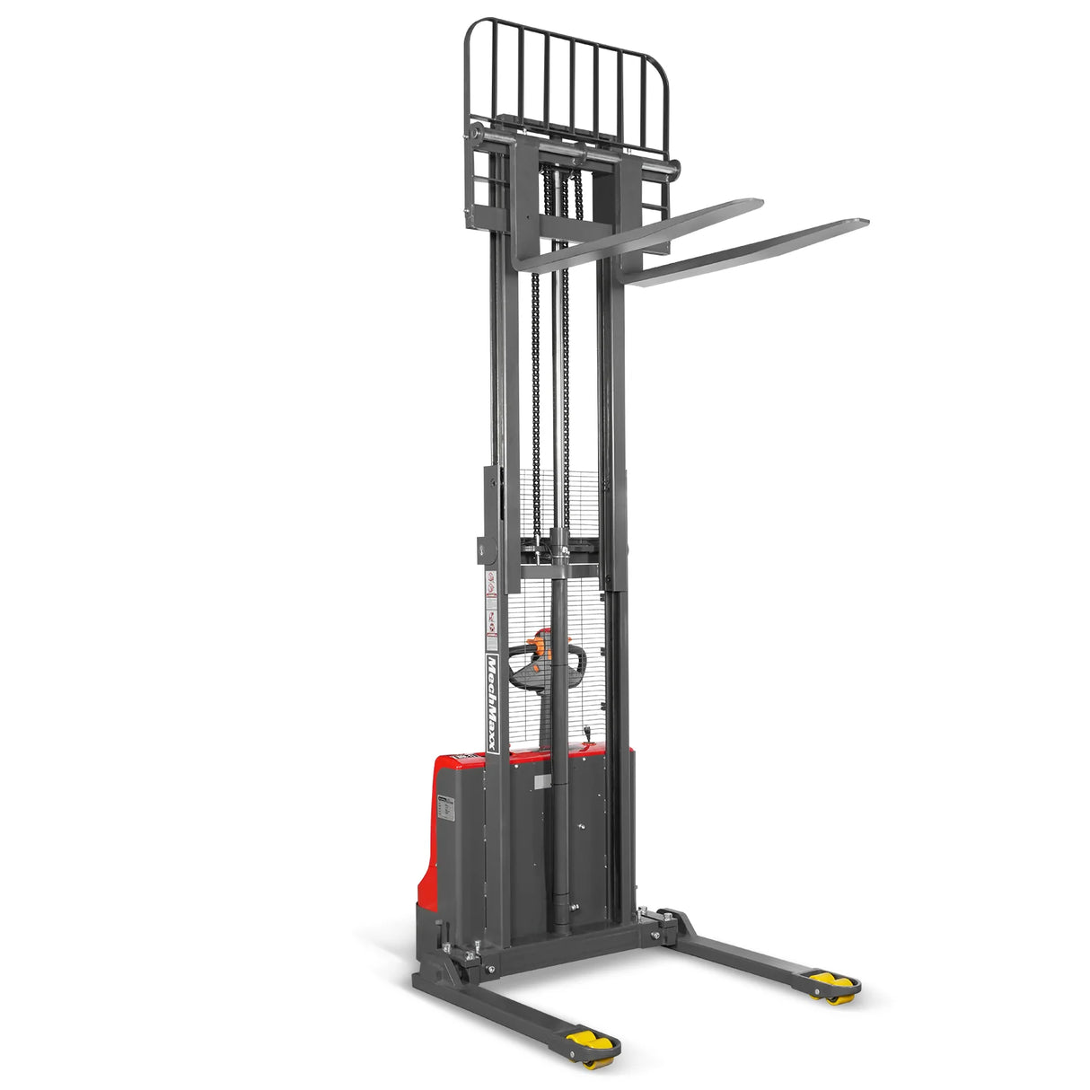 2640lbs Lithium-ion Electric Straddle Stacker,  98" Lift,  Adjustable Legs & Forks,  F26-98S