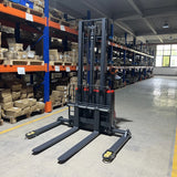 2640lbs Electric Straddle Stacker,  98" Lift,  Adjustable Legs & Forks,  F26-98SLA